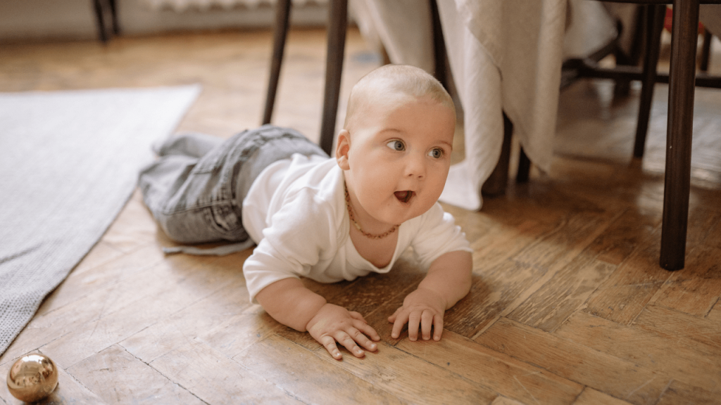 baby crawling
