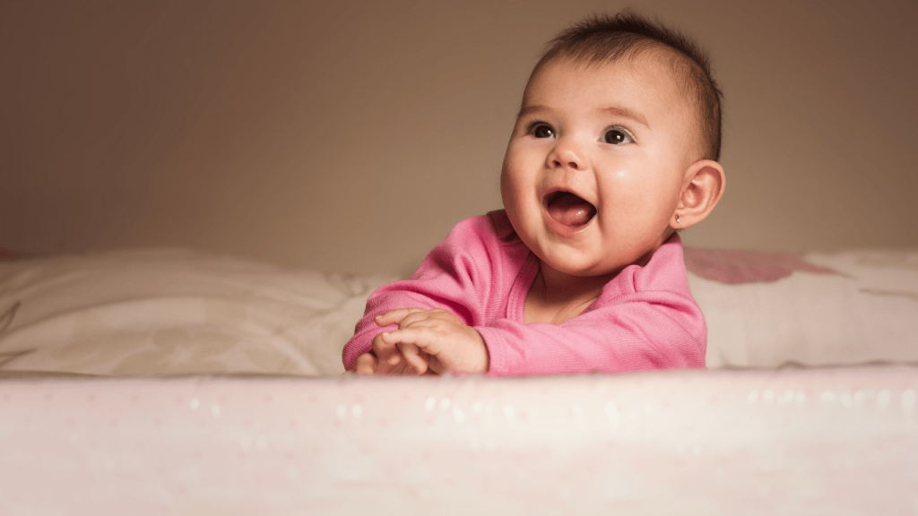 baby in pink